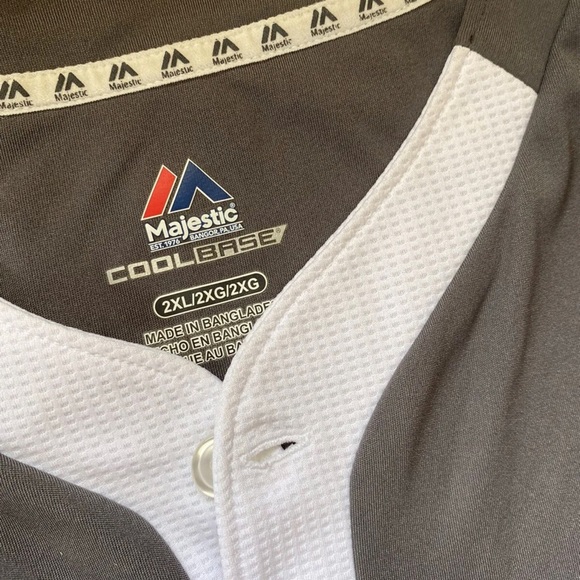 Majestic CoolBase New York Mets Jersey Green 2XL - Picture 4 of 6